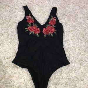 Forever 21 Rose tank bodysuit